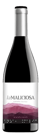 Bottle of La Maliciosa red, site-driven high-altitude Garnacha