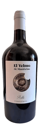 Bottle of El Yelmo de Mambrino red, limited Tempranillo-Cabernet blend