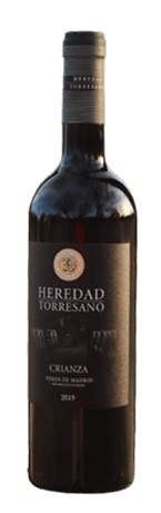 Bottle of Heredad Torresano red, Tempranillo with a Syrah touch
