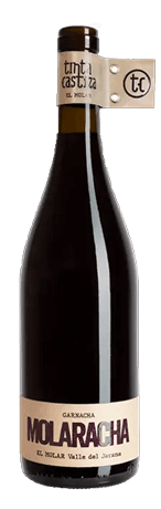 Bottle of Molaracha red wine, fresh and easy-drinking