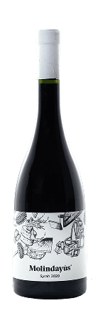 Bottle of Molindayús red, structured mountain wine with dark fruit