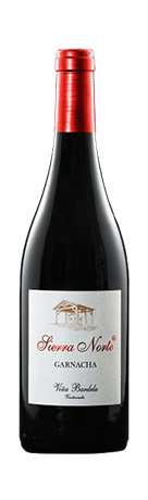 Bottle of Sierra Norte red, juicy Garnacha from Madrid vineyards