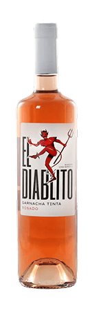 Bottle of El Diablito rosé, vibrant Garnacha with citrus notes