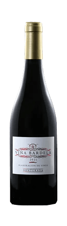 Bottle of Viña Bardela red, the winery's first Tempranillo